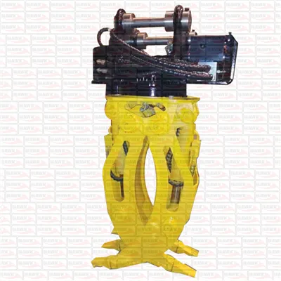 Luta de aço hidráulica rotativa automática para escavadeira