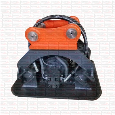 Compactador hidráulico de placa vibratória para miniescavadeira