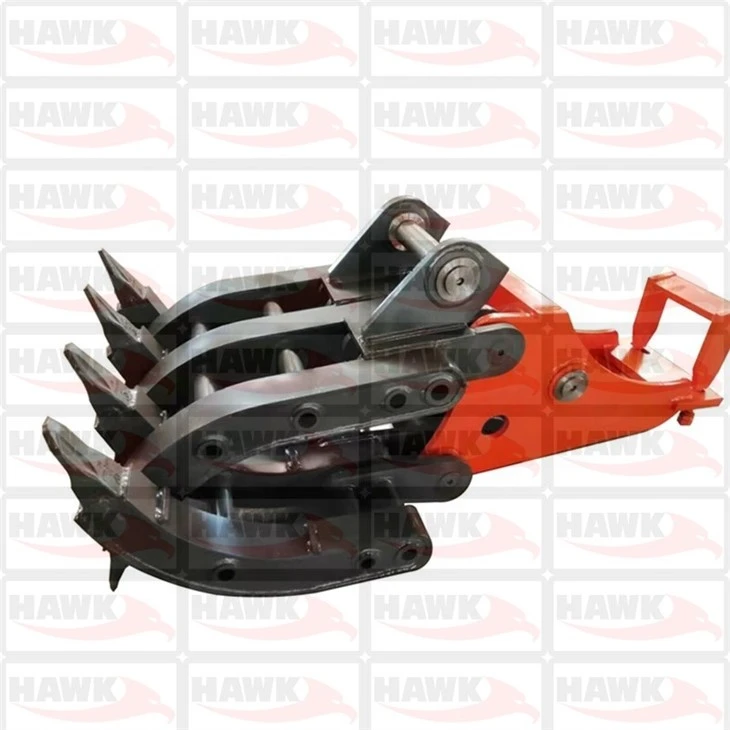 Hawk06 Excavator Mechanical Grapple Attachment