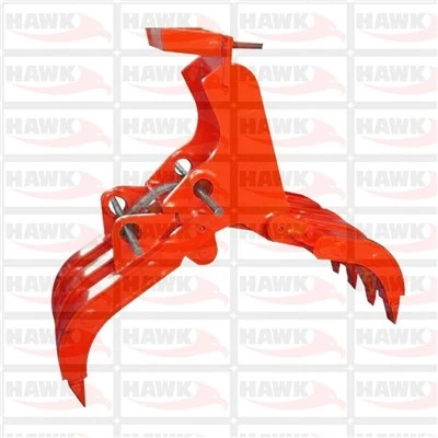 Acessório de garra mecânica para escavadeira Hawk06