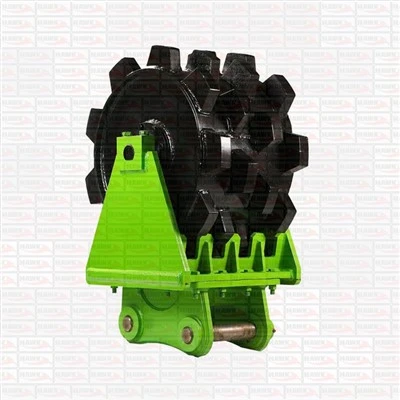 Roda de compactação para escavadeira